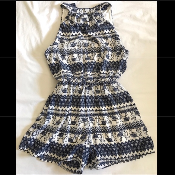 Elephant print Romper - Picture 1 of 3
